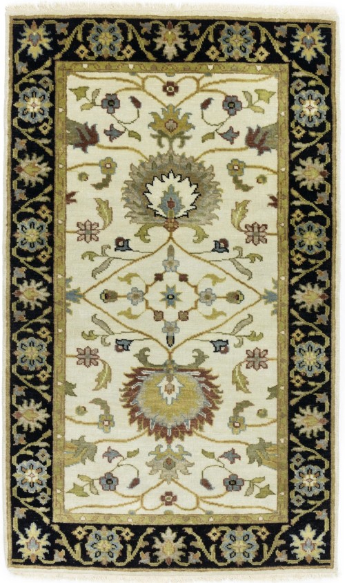 Cream Floral Osh Chobi 3X5 Peshawar Oriental Rug