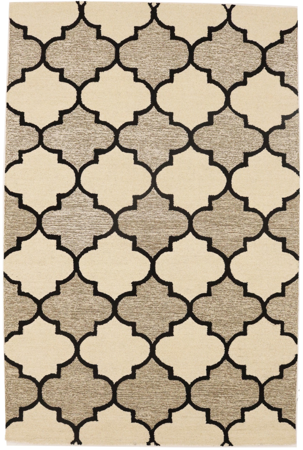 Multicolored Trellis 5X8 Hand-Tufted Modern Rug