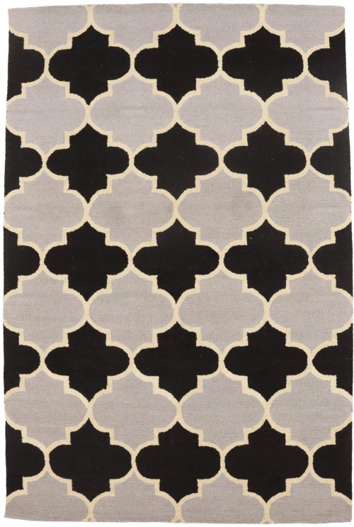 Multicolored Trellis 5X8 Hand-Tufted Modern Rug