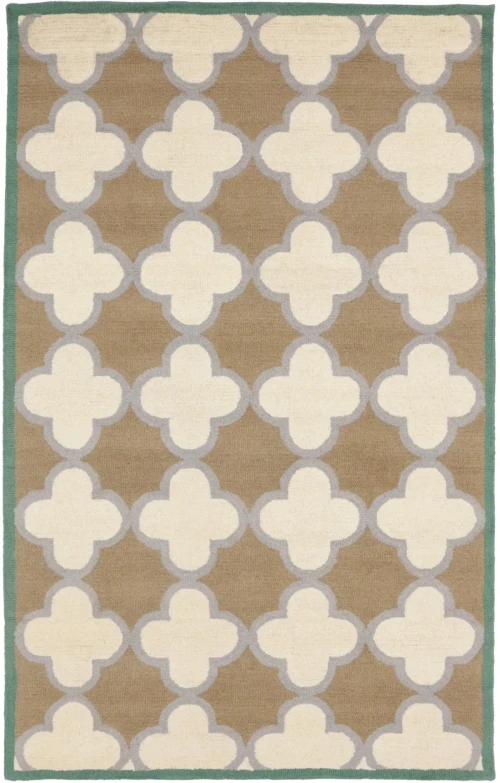 Multicolored Trellis 5X8 Hand-Tufted Modern Rug