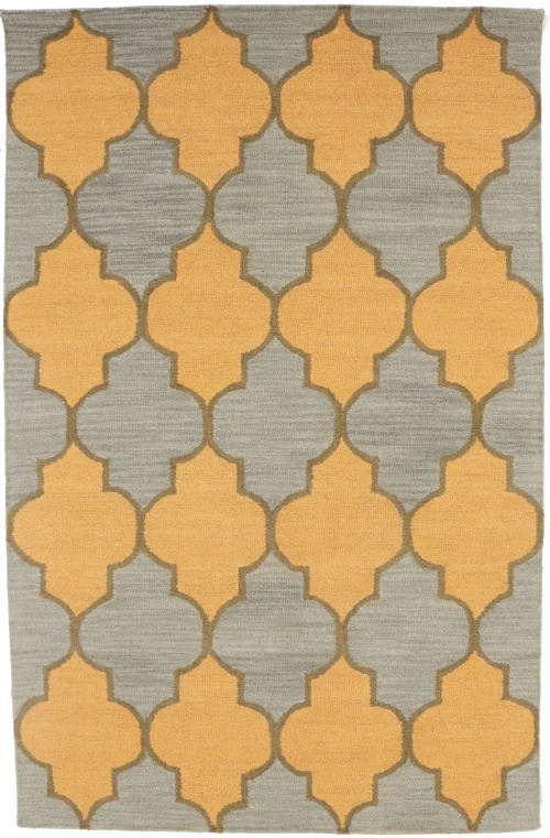 Multicolored Trellis 5X8 Hand-Tufted Modern Rug