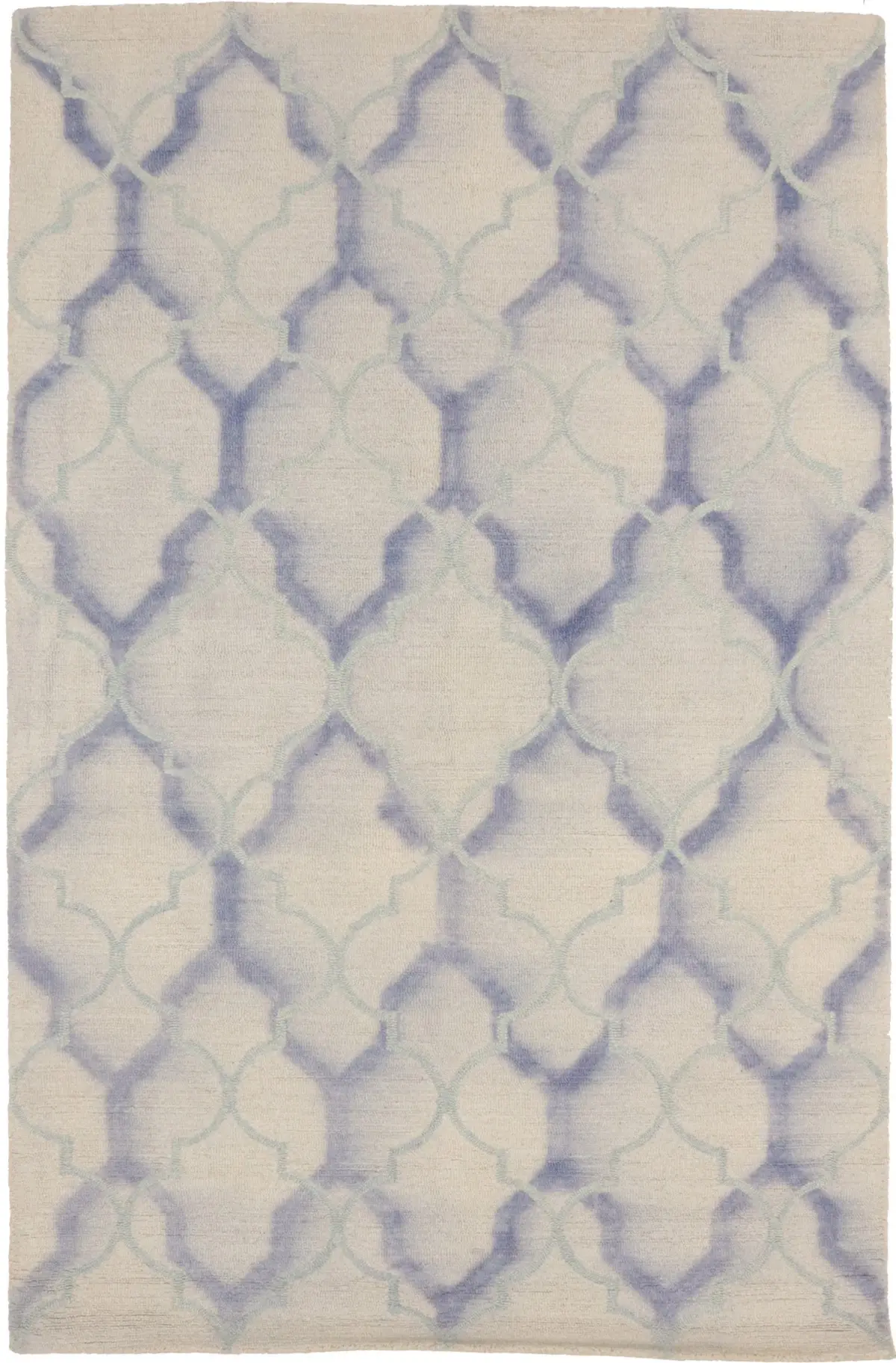 Cream Trellis 5X8 Hand-Tufted Modern Rug