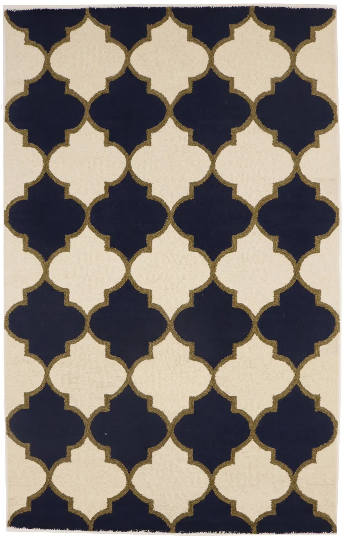 Multicolored Trellis 5X8 Hand-Tufted Modern Rug