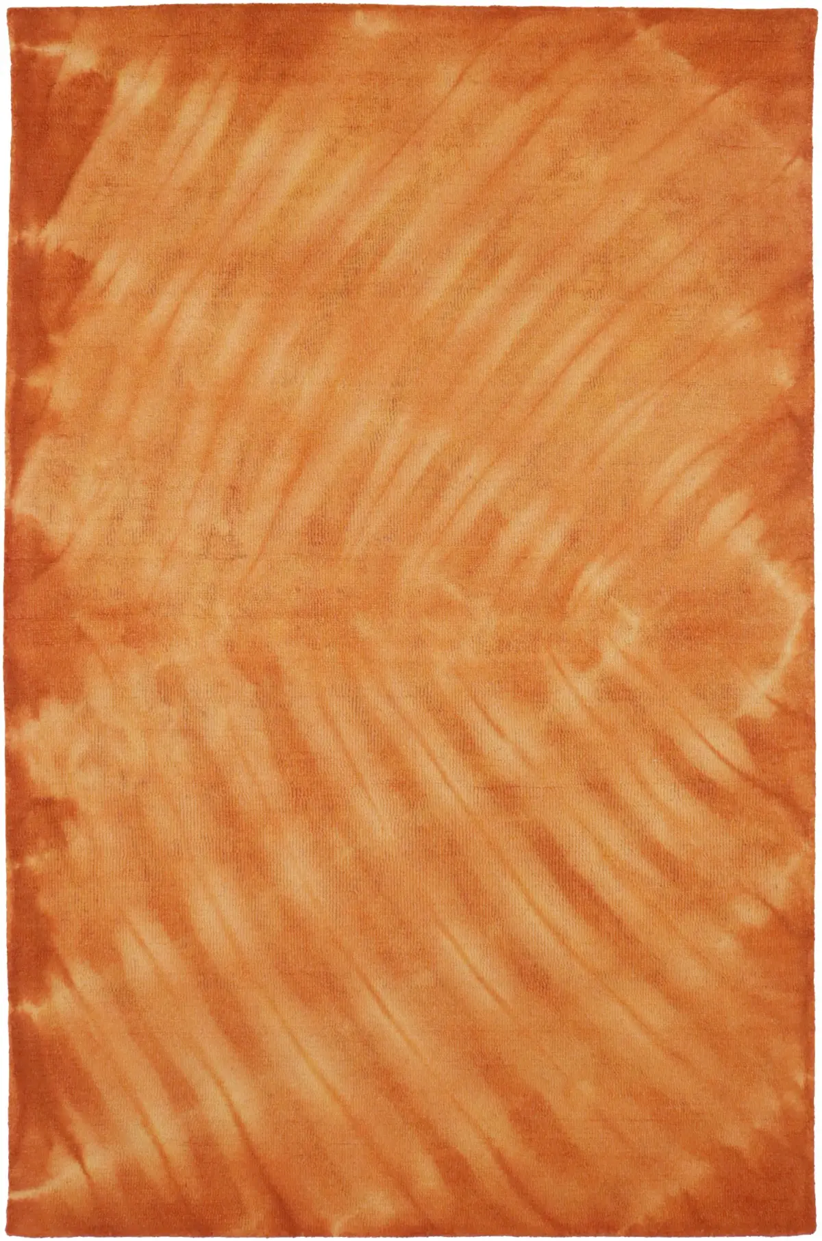 Solar Orange Tie-Dye 5X8 Hand-Tufted Modern Rug