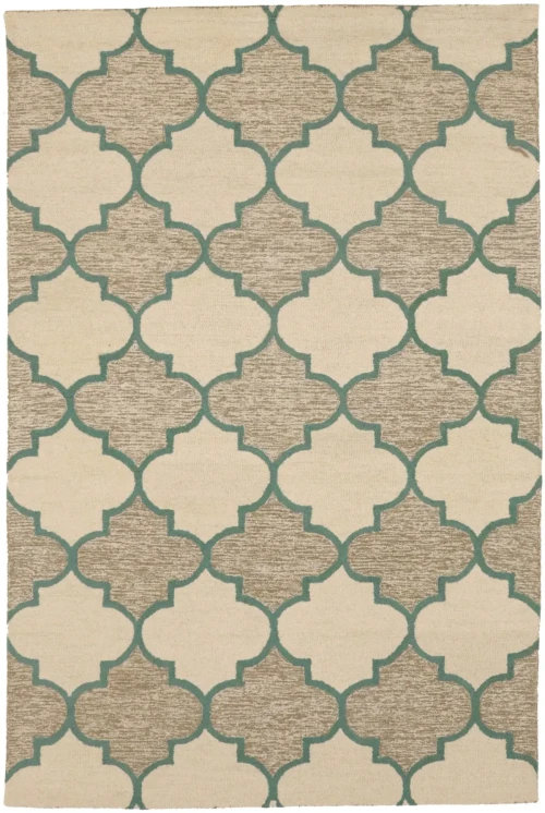 Multicolored Trellis 5X8 Hand-Tufted Modern Rug