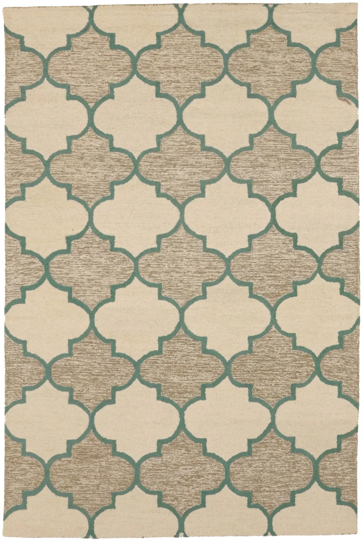 Multicolored Trellis 5X8 Hand-Tufted Modern Rug