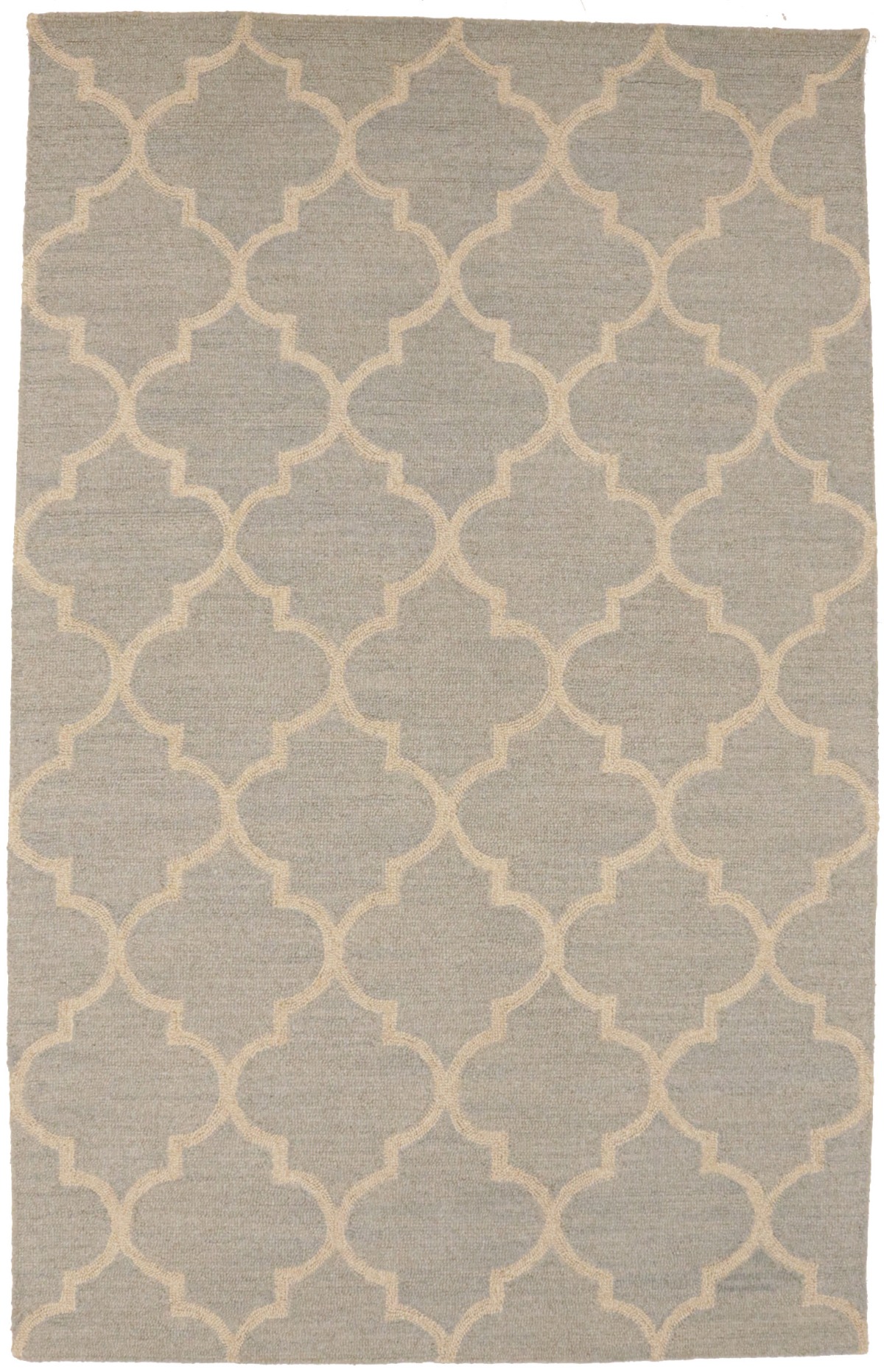 Greige Trellis 5X8 Hand-Tufted Modern Rug