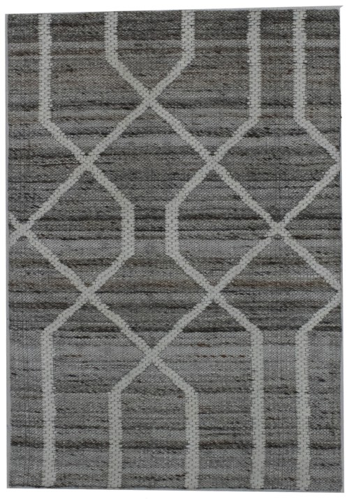 Multicolored Geometric 1'6X2'3 Hand-Tufted Modern Rug