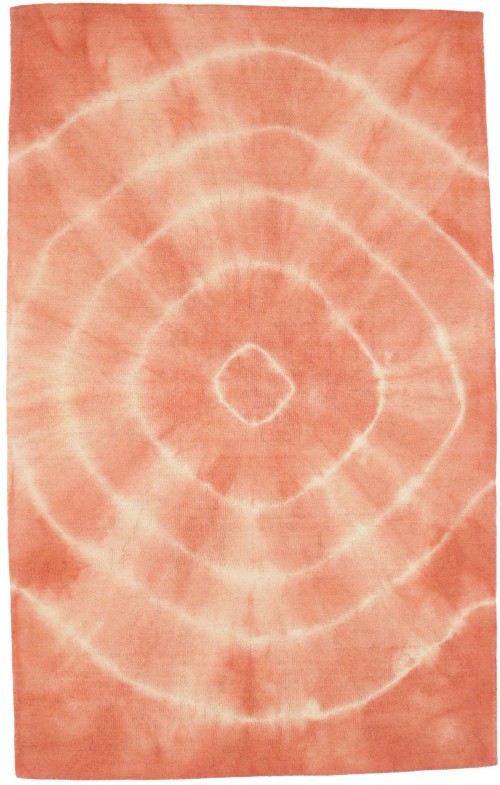 Coral Tie-Dye 5X8 Hand-Tufted Modern Rug