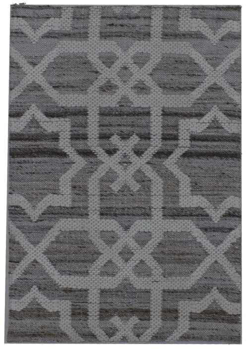 Multicolored Geometric 2X3 Hand-Tufted Modern Rug