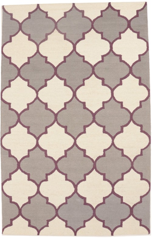 Multicolored Trellis 5X8 Hand-Tufted Modern Rug