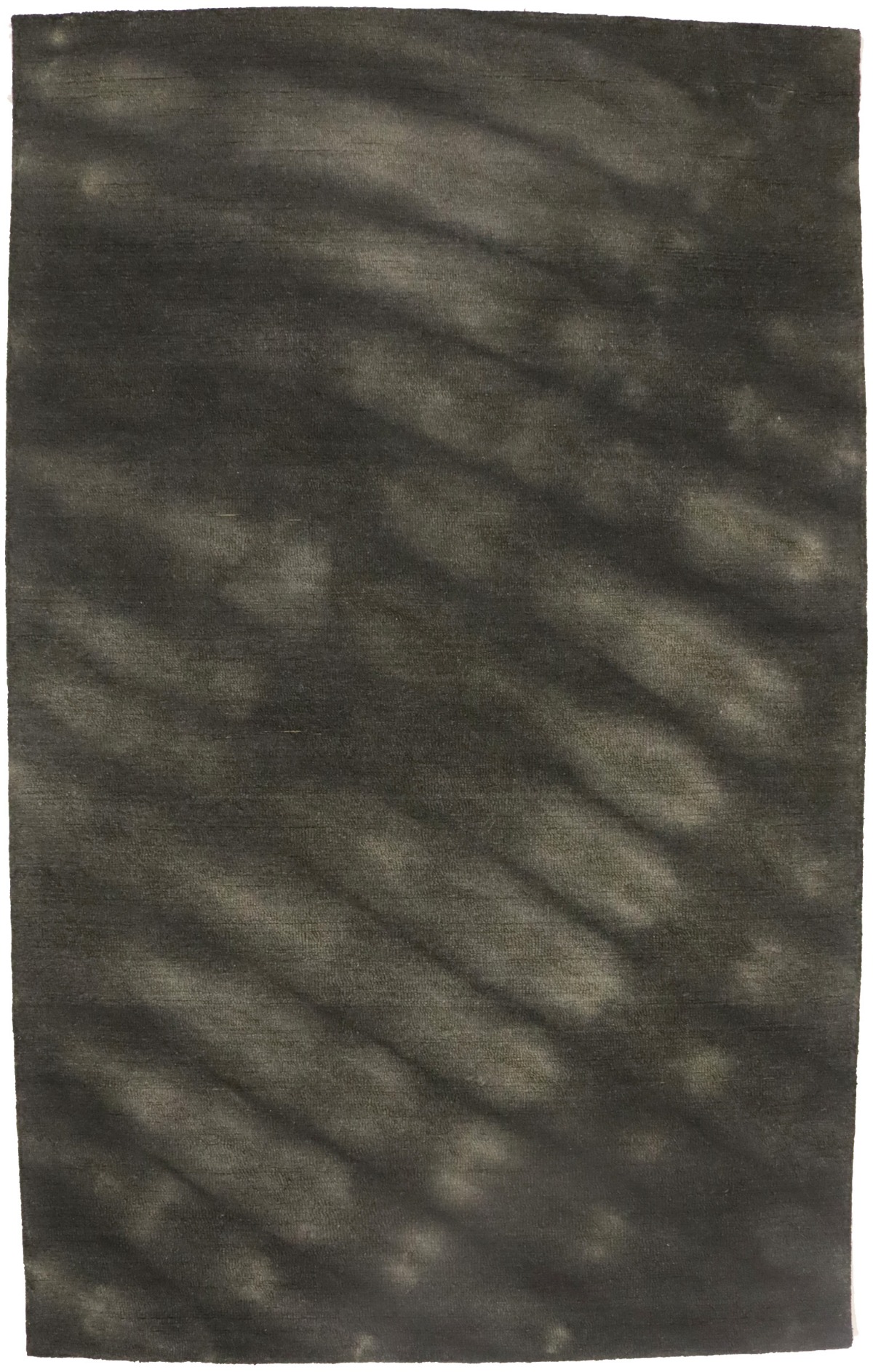 Charcoal Tie-Dye 5X8 Hand-Tufted Modern Rug