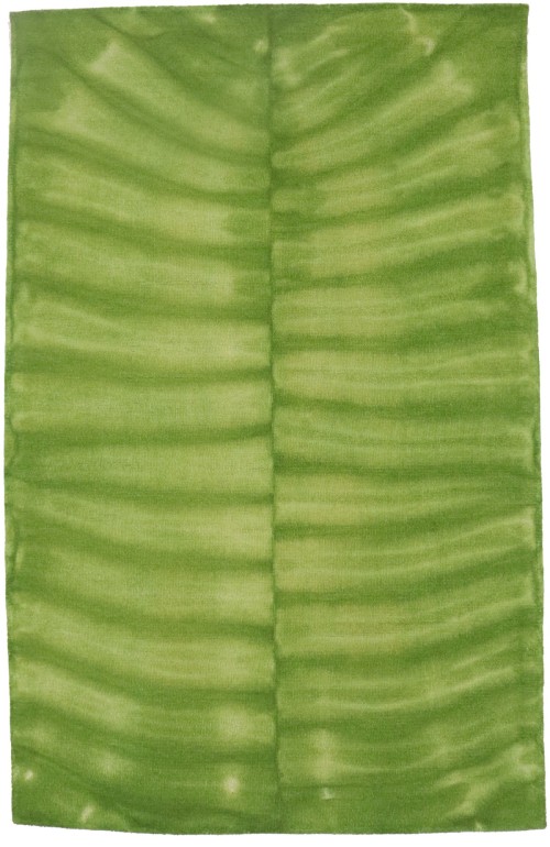 Green Tie-Dye 5X8 Hand-Tufted Modern Rug