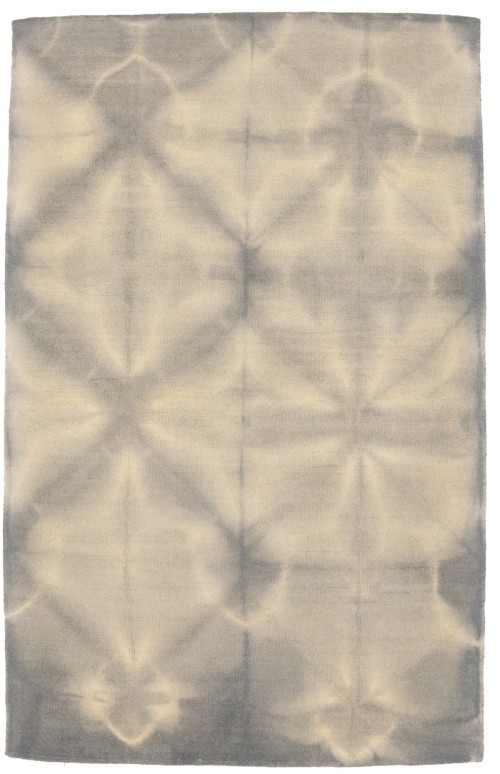 Gray Cream Tie-Dye 5X8 Hand-Tufted Modern Rug