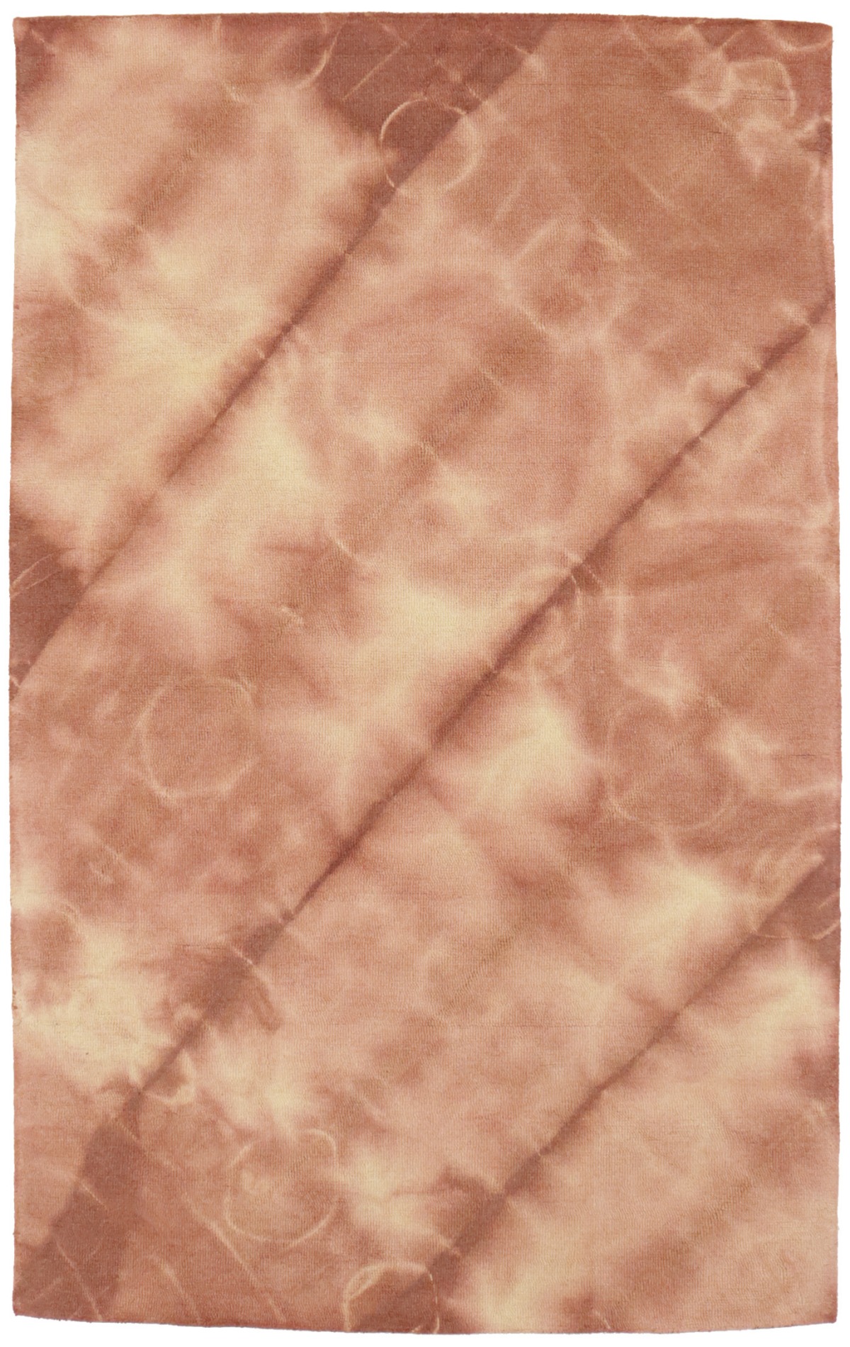 Rust Tie-Dye 5X8 Hand-Tufted Modern Rug