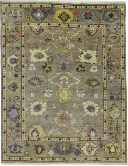 Floral Colorfast 8X10 Oushak Chobi Oriental Rug