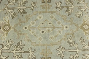 Light Gray Floral 8X10 Traditional Oushak Chobi Oriental Rug