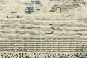 Khaki Floral 8X10 Oushak Chobi Oriental Rug