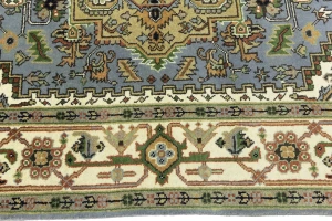Khaki Floral 8X10 Oushak Chobi Oriental Rug