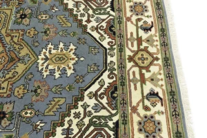Khaki Floral 8X10 Oushak Chobi Oriental Rug
