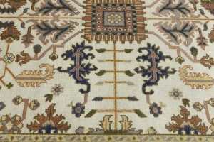 Cream Floral 8X10 Indo-Mahal Oriental Rug