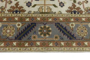 Cream Floral 8X10 Indo-Mahal Oriental Rug
