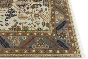Cream Floral 8X10 Indo-Mahal Oriental Rug