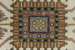 Cream Floral 8X10 Indo-Mahal Oriental Rug