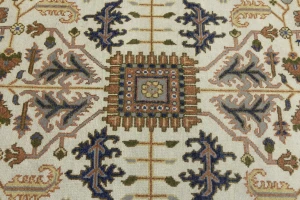 Cream Floral 8X10 Indo-Mahal Oriental Rug