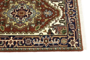 Rusty Red Floral 3X12 Heriz Serapi Oriental Runner Rug