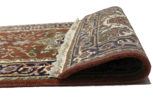 Rusty Red Floral 3X12 Heriz Serapi Oriental Runner Rug