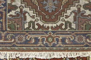 Rusty Red Floral 3X12 Heriz Serapi Oriental Runner Rug