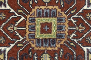 Dark Purple-navy Floral 8X10 Heriz Serapi Oriental Rug