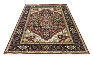 Red Floral 8X10 Traditional Heriz Serapi Oriental Rug