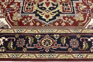 Red Floral 8X10 Traditional Heriz Serapi Oriental Rug