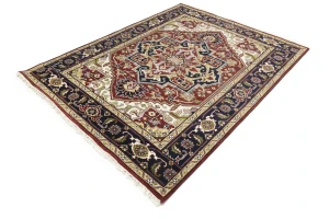 Red Floral 8X10 Traditional Heriz Serapi Oriental Rug