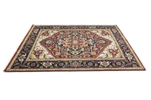 Red Floral 8X10 Traditional Heriz Serapi Oriental Rug