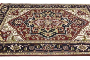 Red Floral 8X10 Traditional Heriz Serapi Oriental Rug