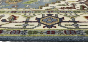 Gray Floral 8'5X12'3 Heriz Serapi Oriental Rug