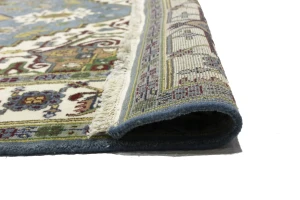 Gray Floral 8'5X12'3 Heriz Serapi Oriental Rug