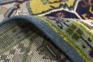 Gray Floral 8'5X12'3 Heriz Serapi Oriental Rug
