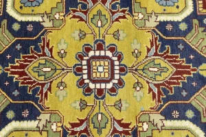 Rusty Red Floral 10X14 Heriz Serapi Oriental Rug