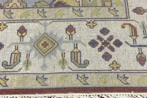 Rusty Red Floral 10X14 Heriz Serapi Oriental Rug