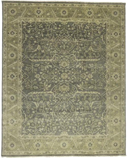 Brown Floral 8X10 Chobi Peshawar Oriental Rug