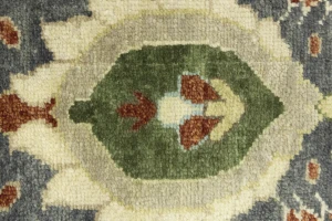 Rust Orange Floral 9X12 Chobi Peshawar Oriental Rug