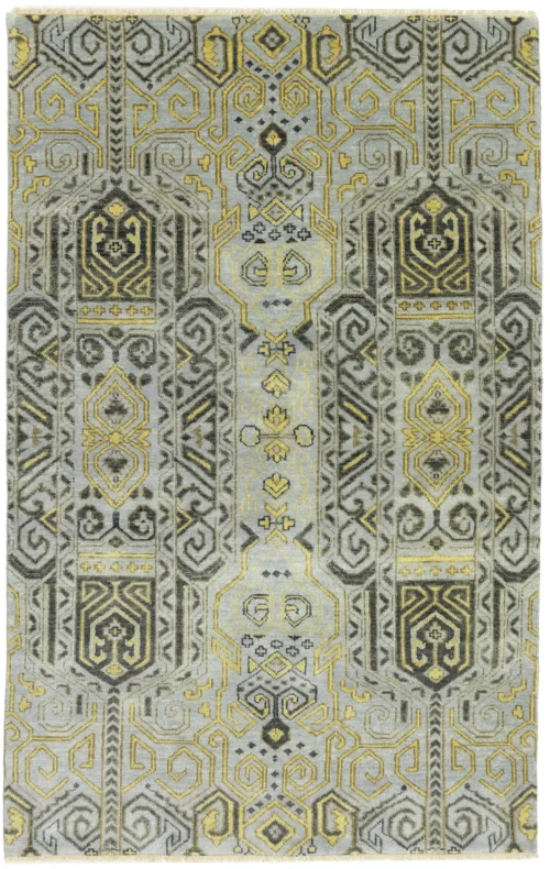 Light Gray 4X6 Contemporary Rug