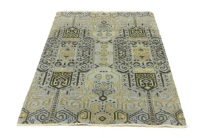 Light Gray 4X6 Contemporary Rug