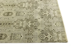 Beige Geometric 8X10 Contemporary Modern Rug