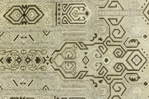 Beige Geometric 8X10 Contemporary Modern Rug