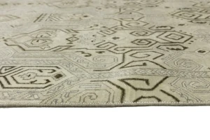 Beige Geometric 8X10 Contemporary Modern Rug
